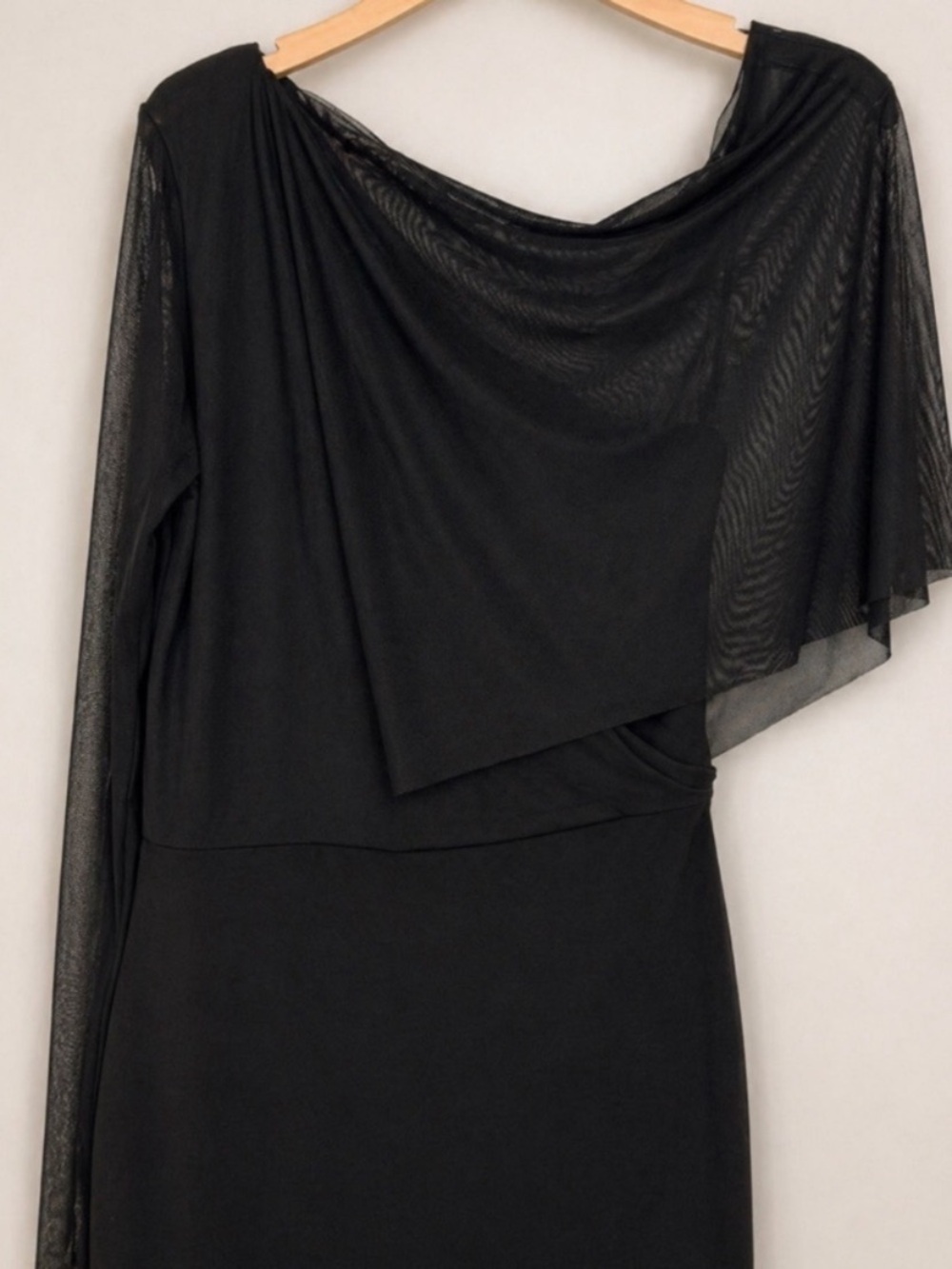 Marcella NYC Valeria DressEuropean Ponte One Shoulder Gown Maxi Size Medium - Picture 12 of 14